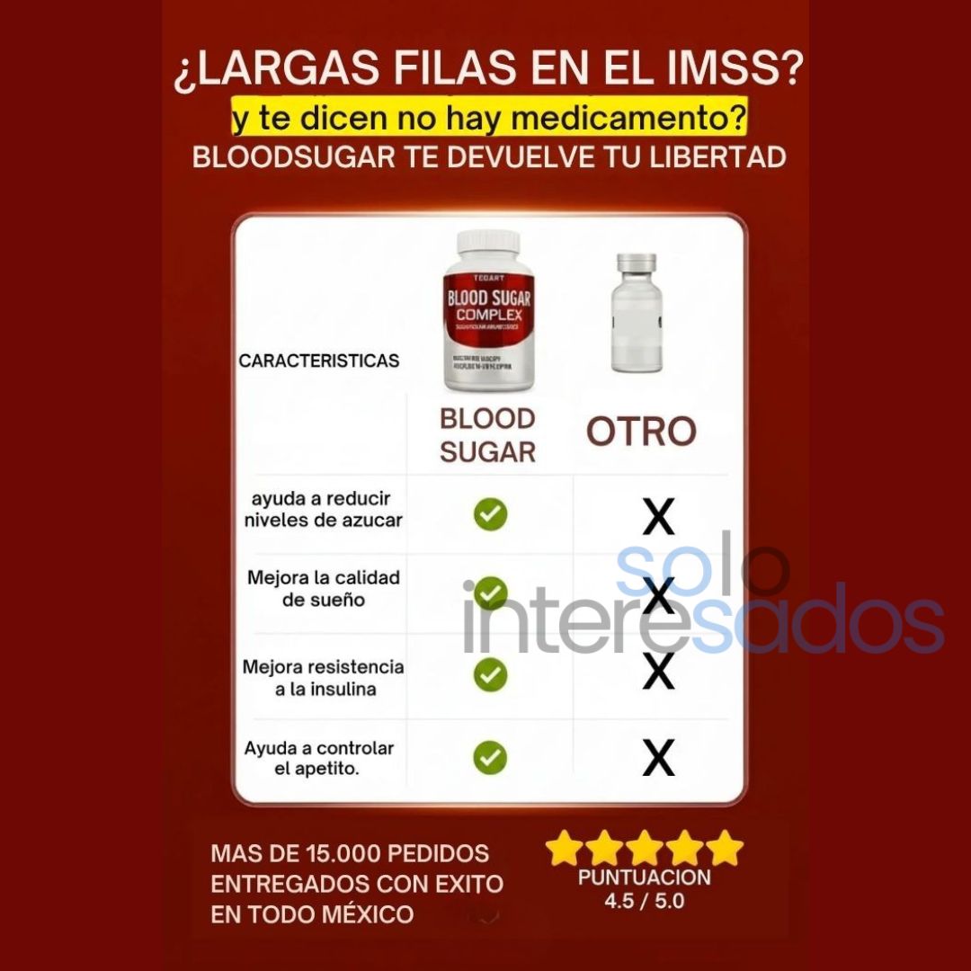 Blood Sugar – Equilibrá tu azúcar y sentí la diferencia (60 Cápsulas)