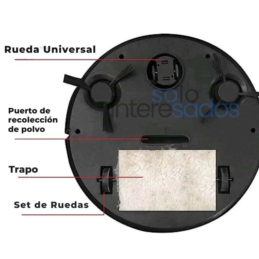 RoboLimpio 3-en-1 - Barre, aspira y trapeá con solo un clic