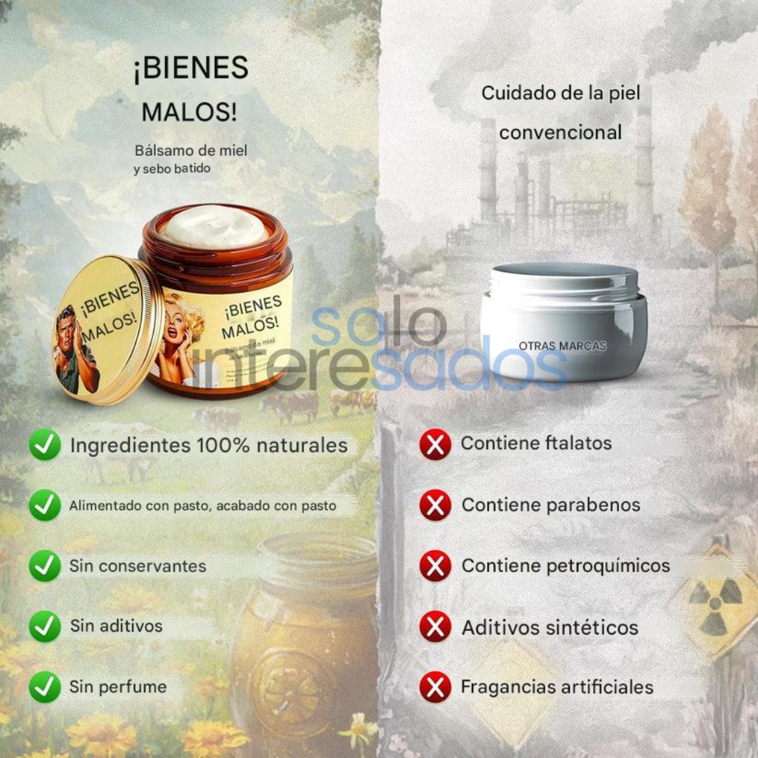 Evil Goods – Hidratación Natural con Sebo y Miel 120G