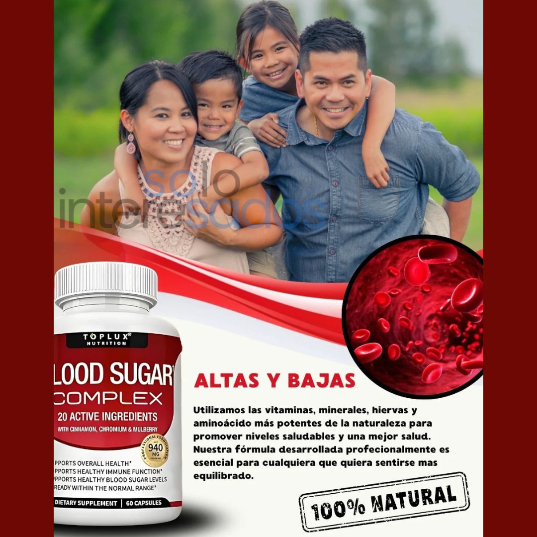 Blood Sugar – Equilibrá tu azúcar y sentí la diferencia (60 Cápsulas)