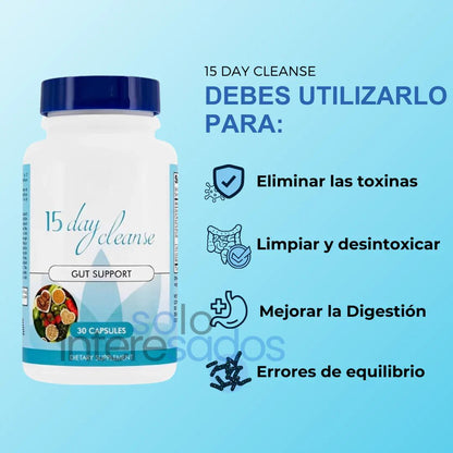 Mila Detox 15 – Limpieza Natural y Energía Diaria (30 cápsulas)