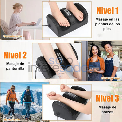Masajeador de Pies Eléctrico – Antiestrés con 3 Intensidades Regulables