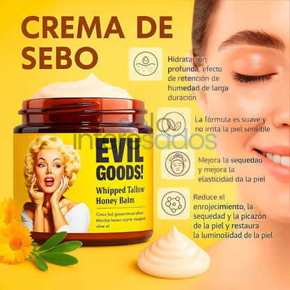 Evil Goods – Hidratación Natural con Sebo y Miel 120G