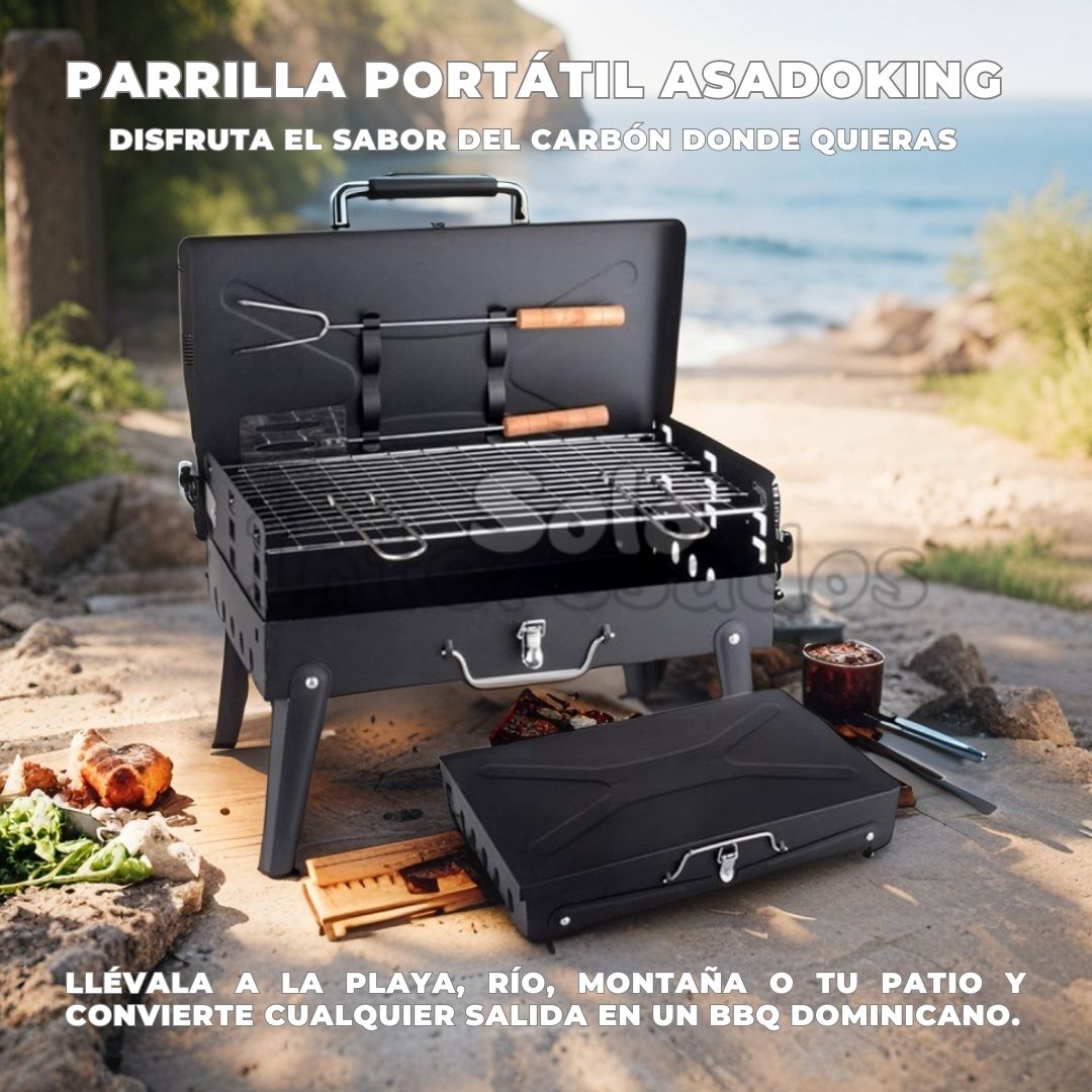 Parrilla Pro Plegable – Barbacoa de Carbón en Cualquier Lugar