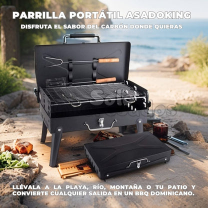 Parrilla Pro Plegable – Barbacoa de Carbón en Cualquier Lugar