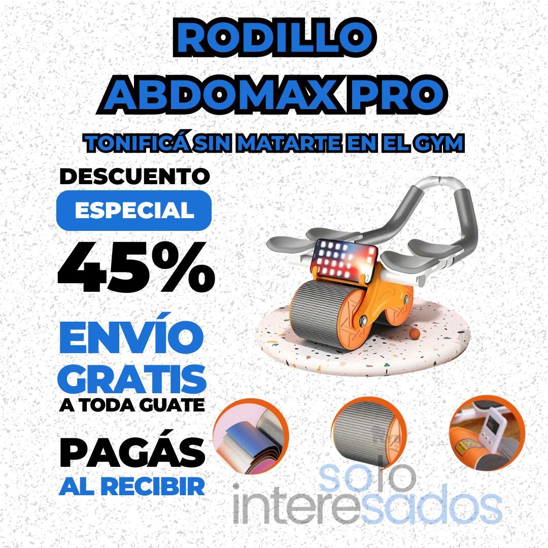 Rodillo Abdomax Pro – Tonificá sin matarte en el gym