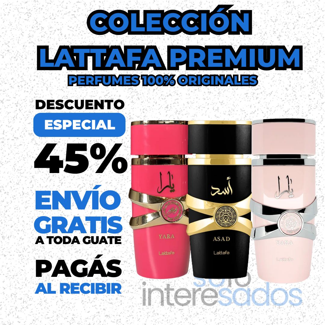 Colección Lattafa Premium 100% ORIGINALES 100ML