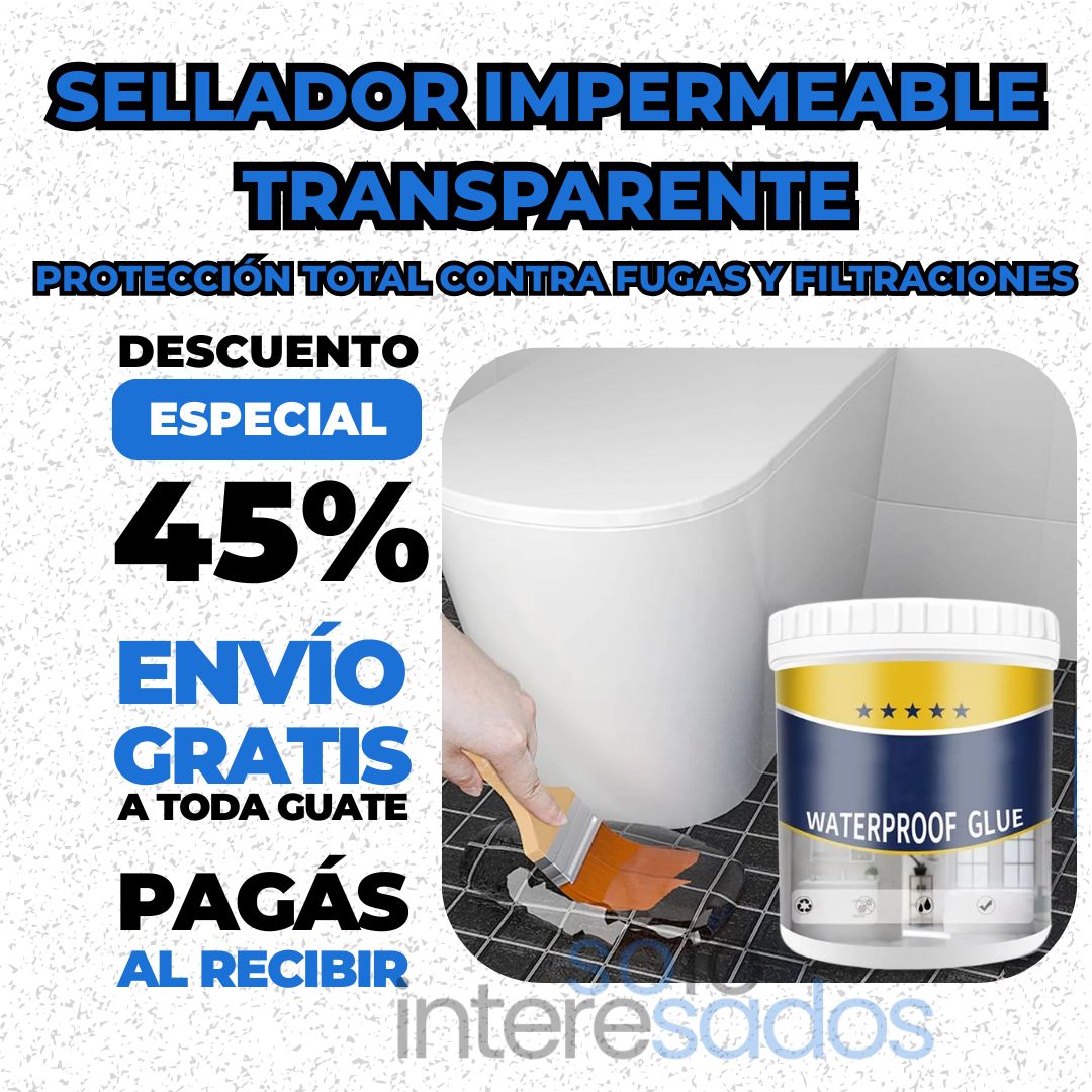 Sellador Impermeable Transparente – Protección Total contra Fugas y Filtraciones 200ML