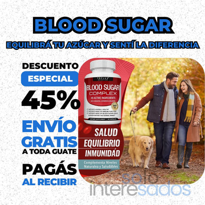 Blood Sugar – Equilibrá tu azúcar y sentí la diferencia (60 Cápsulas)
