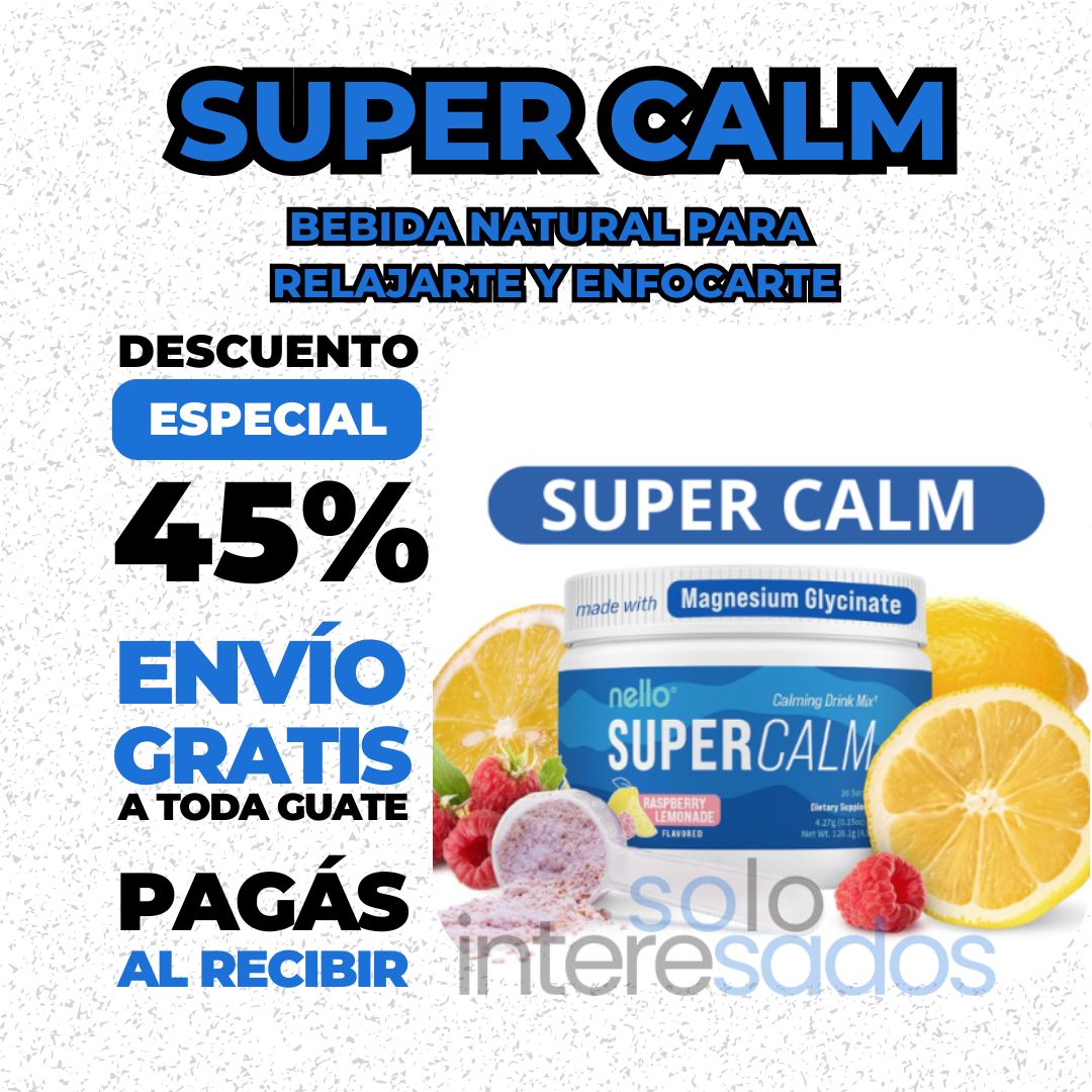 SuperCalm – Bebida Natural para Relajarte y Enfocarte 🍋 30 PORCIONES