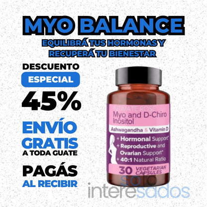 Myo Balance – Equilibrá tus hormonas y recuperá tu bienestar (30 Cápsulas)