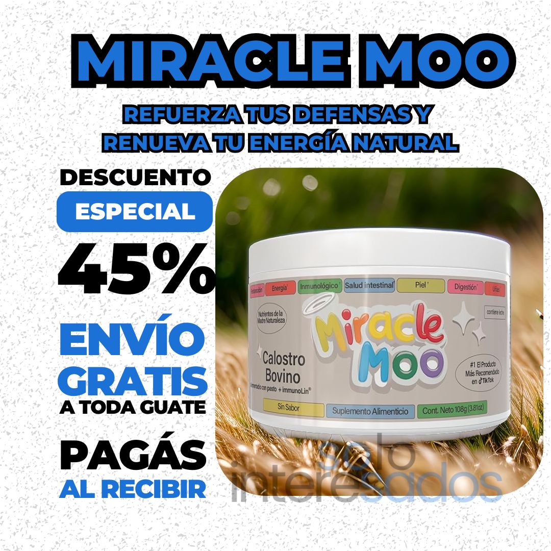 Miracle Moo – Refuerza tus Defensas y Renueva tu Energía Natural (30 Porciones)