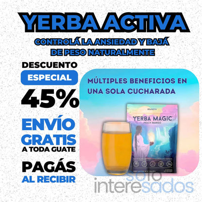 YerbaActiva – Controlá la Ansiedad y Bajá de Peso Naturalmente 330g