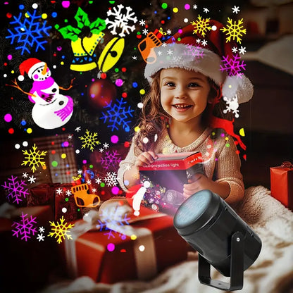 Proyector LuzFesti – Navidad en un clic (16 patrones navideños incluidos)