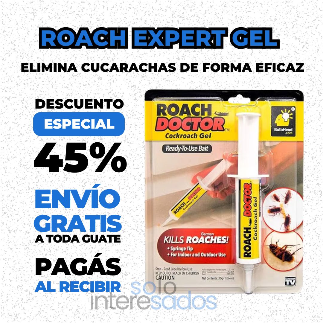 Roach Expert Gel – Elimina Cucarachas de Forma Eficaz 30g