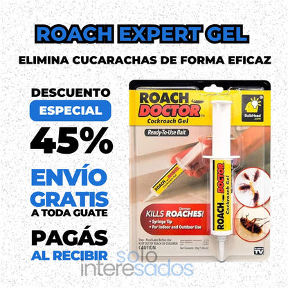 Roach Expert Gel – Elimina Cucarachas de Forma Eficaz 30g