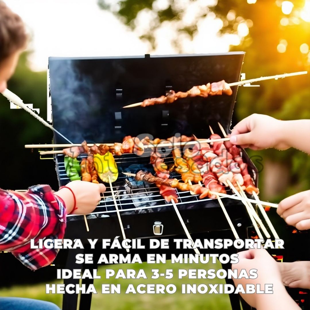 Parrilla Pro Plegable – Barbacoa de Carbón en Cualquier Lugar