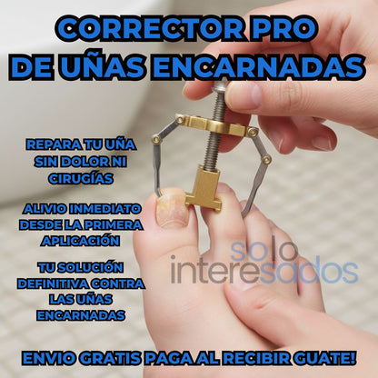 Corrector Pro de Uñas Encarnadas – Repara y Libera al Instante + ESTUCHE METÁLICO