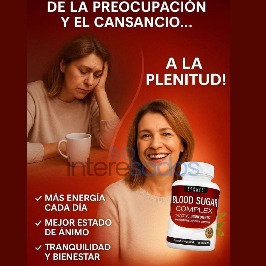 Blood Sugar – Equilibrá tu azúcar y sentí la diferencia (60 Cápsulas)