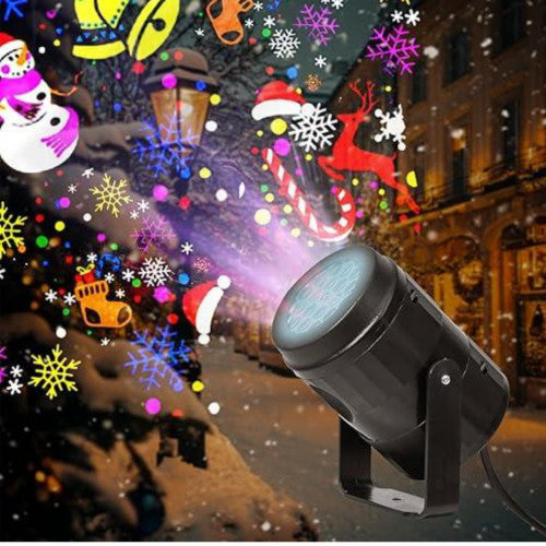 Proyector LuzFesti – Navidad en un clic (16 patrones navideños incluidos)