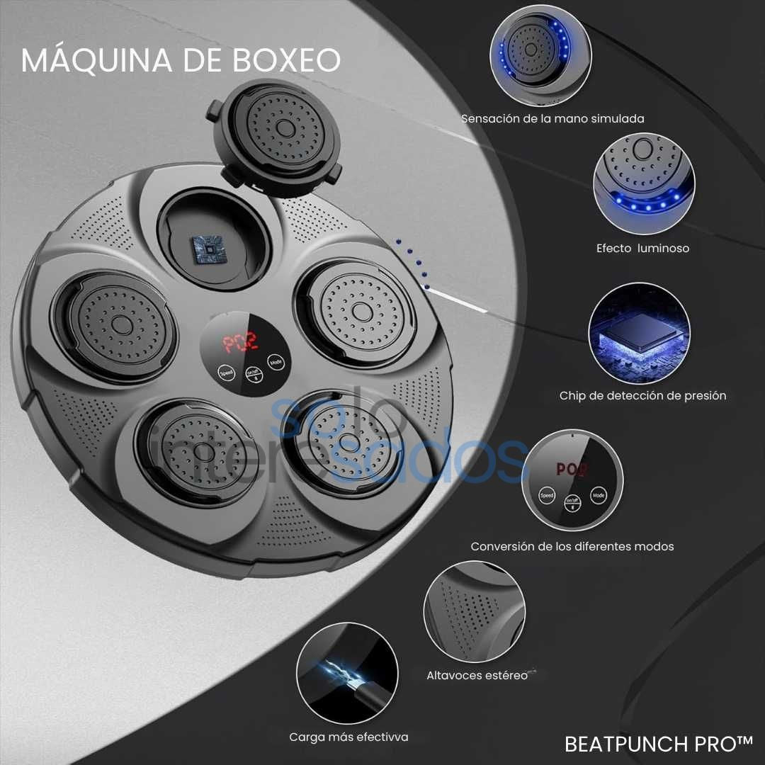 Máquina de Boxeo Inteligente – Entrená como un campeón desde casa + PAR DE GUANTES