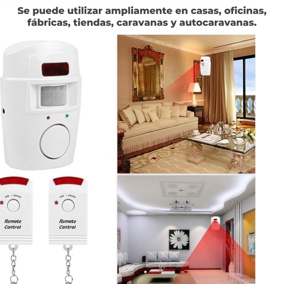 Alarma Pro 360 Con Sensor de Movimiento – Protegé tu Casa con un Solo Toque + 2 controles
