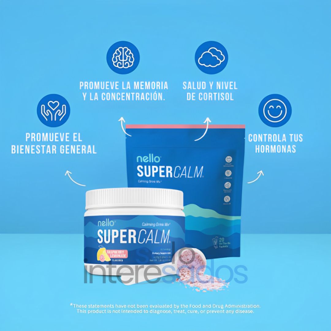 SuperCalm – Bebida Natural para Relajarte y Enfocarte 🍋 30 PORCIONES
