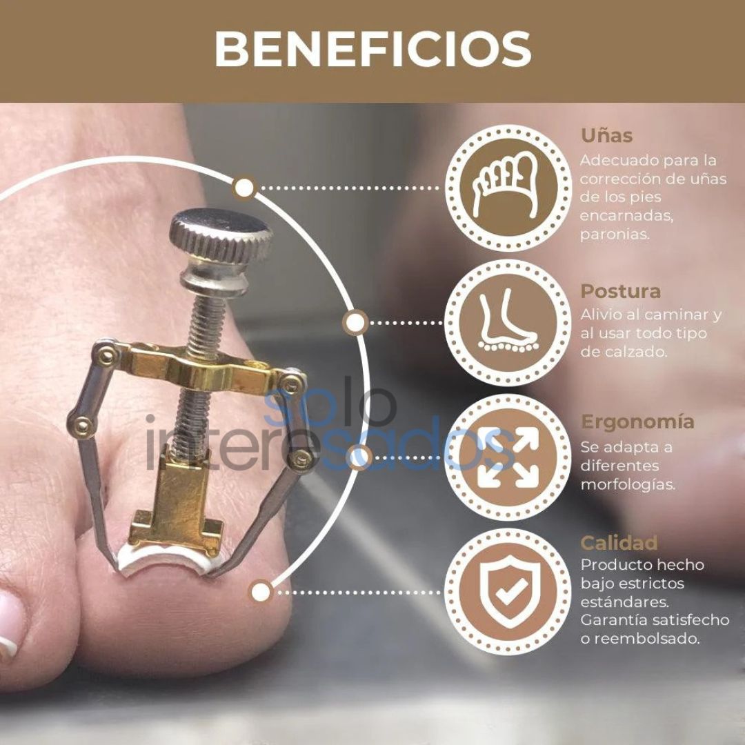 Corrector Pro de Uñas Encarnadas – Repara y Libera al Instante + ESTUCHE METÁLICO