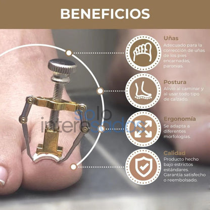 Corrector Pro de Uñas Encarnadas – Repara y Libera al Instante + ESTUCHE METÁLICO