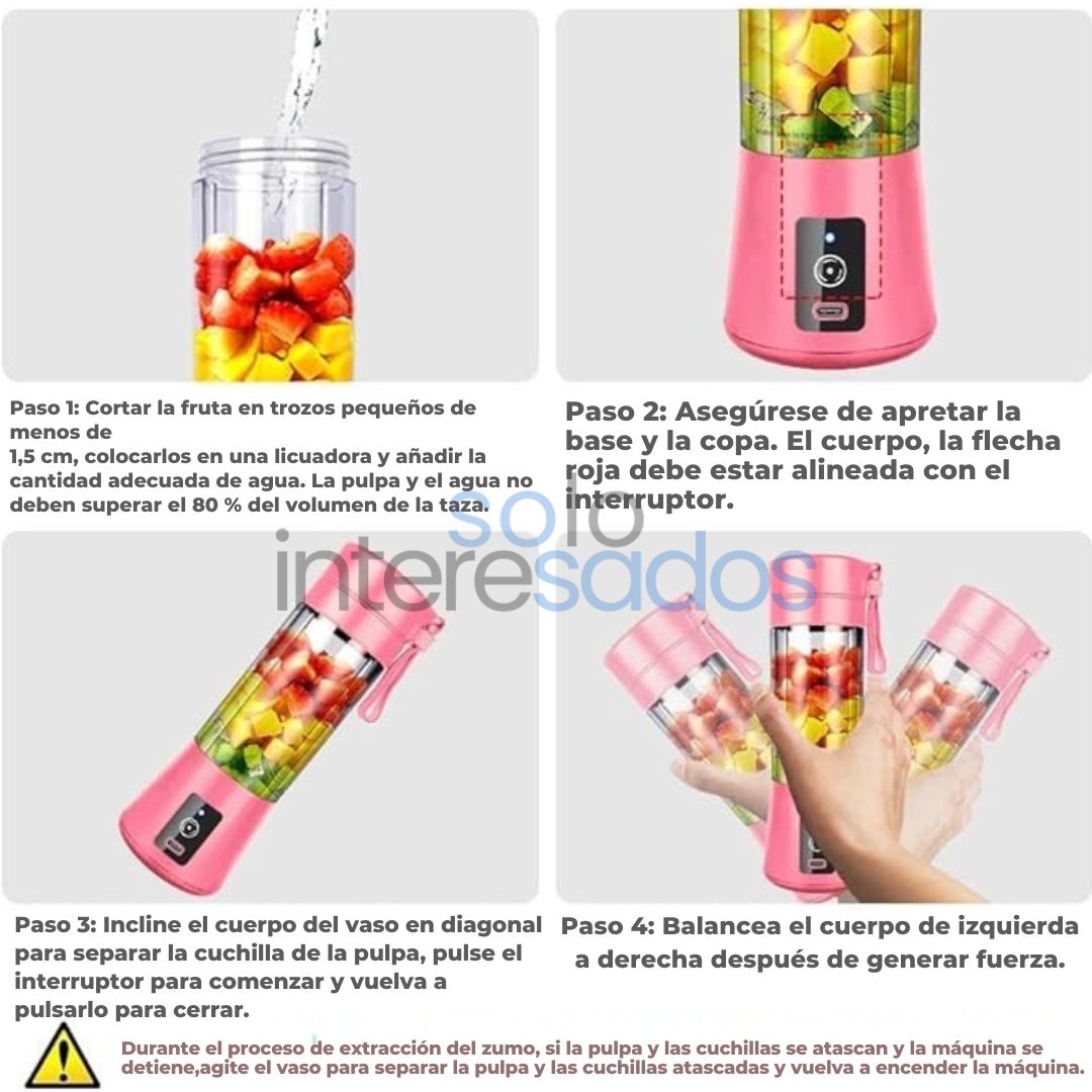 MiniBlend 380 – Licuadora Portátil USB, Batidos al Instante