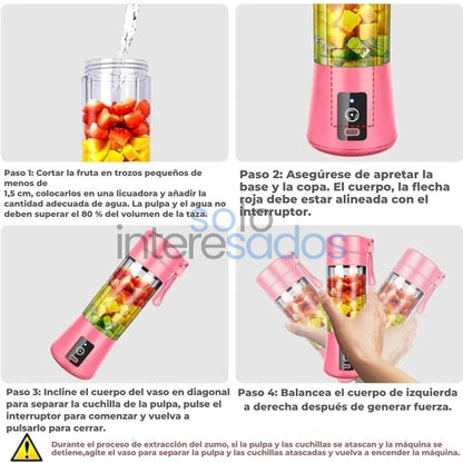 MiniBlend 380 – Licuadora Portátil USB, Batidos al Instante