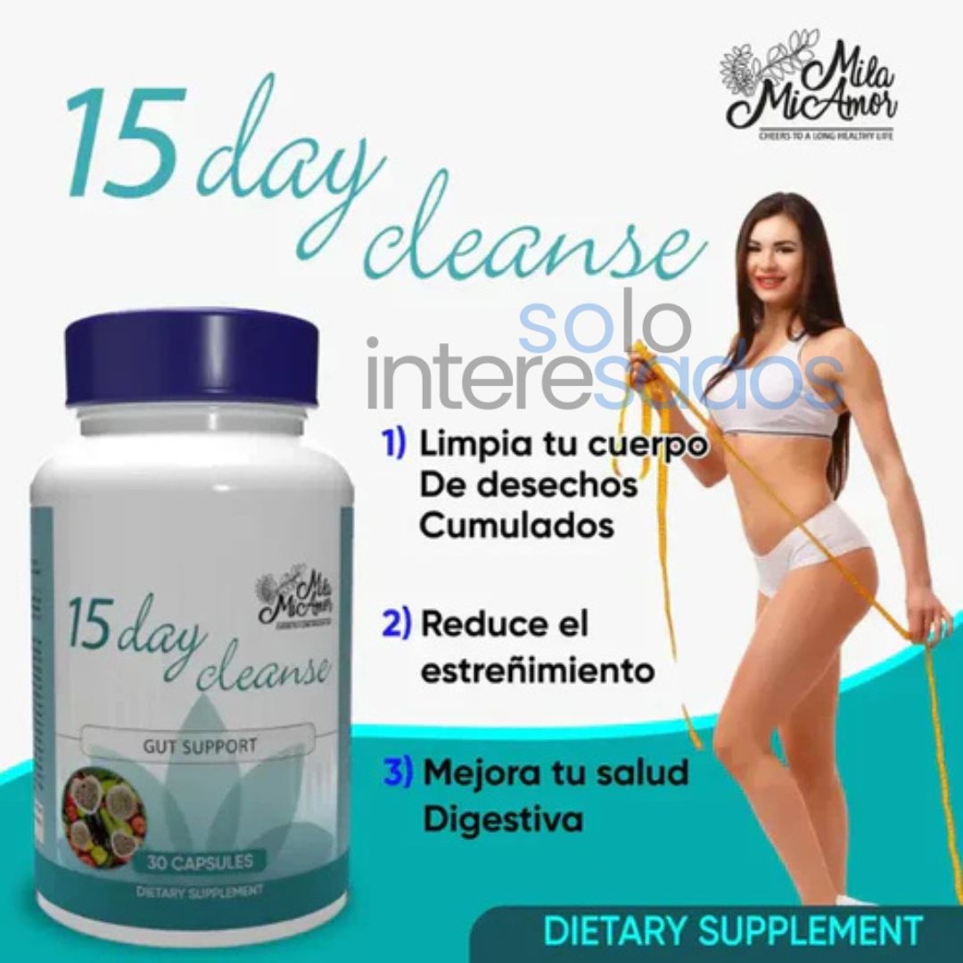 Mila Detox 15 – Limpieza Natural y Energía Diaria (30 cápsulas)