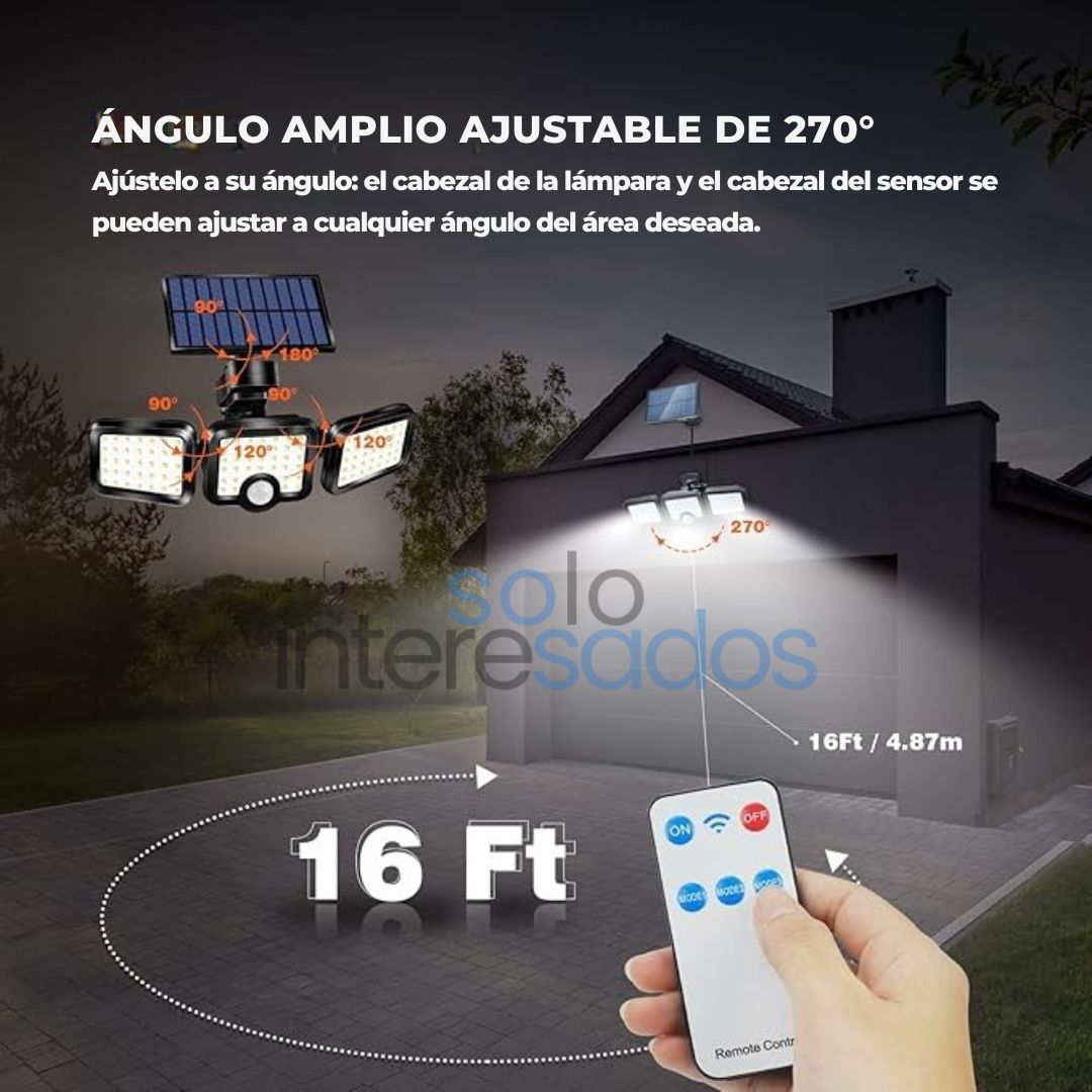 LuzSolar Pro 3D (Ilumina, Detecta y Protege sin Esfuerzo)