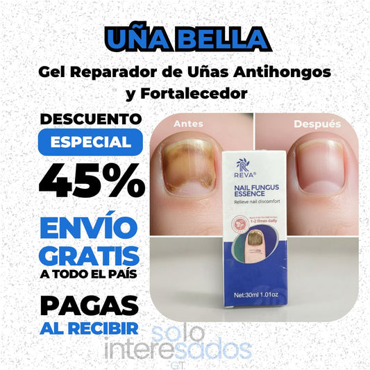 UñaBella – Gel Reparador de Uñas Antihongos y Fortalecedor 30ml