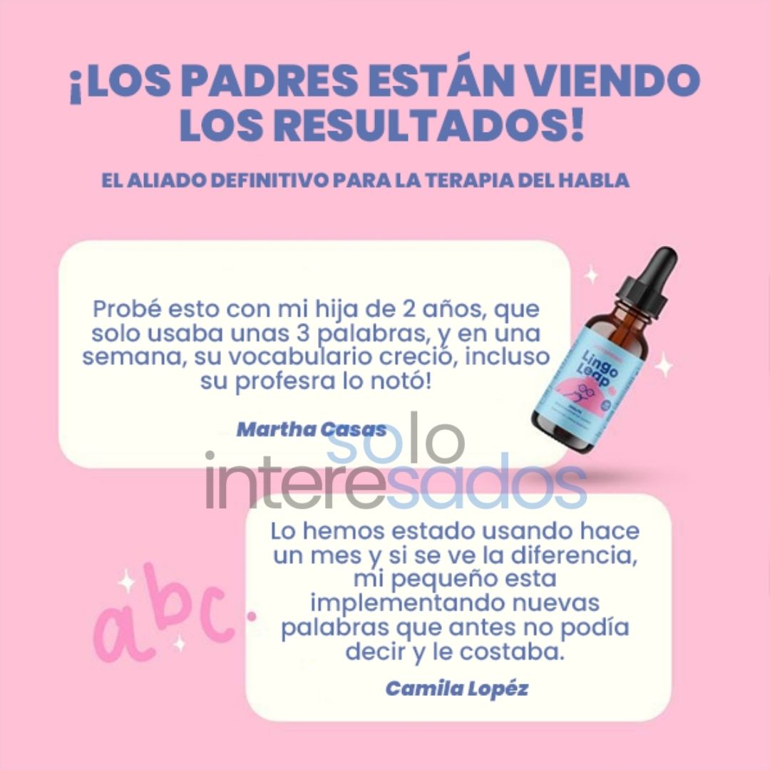 LingoLeap – Impulsá el Habla y la Concentración de tus Pequeños ORIGINAL 30ML