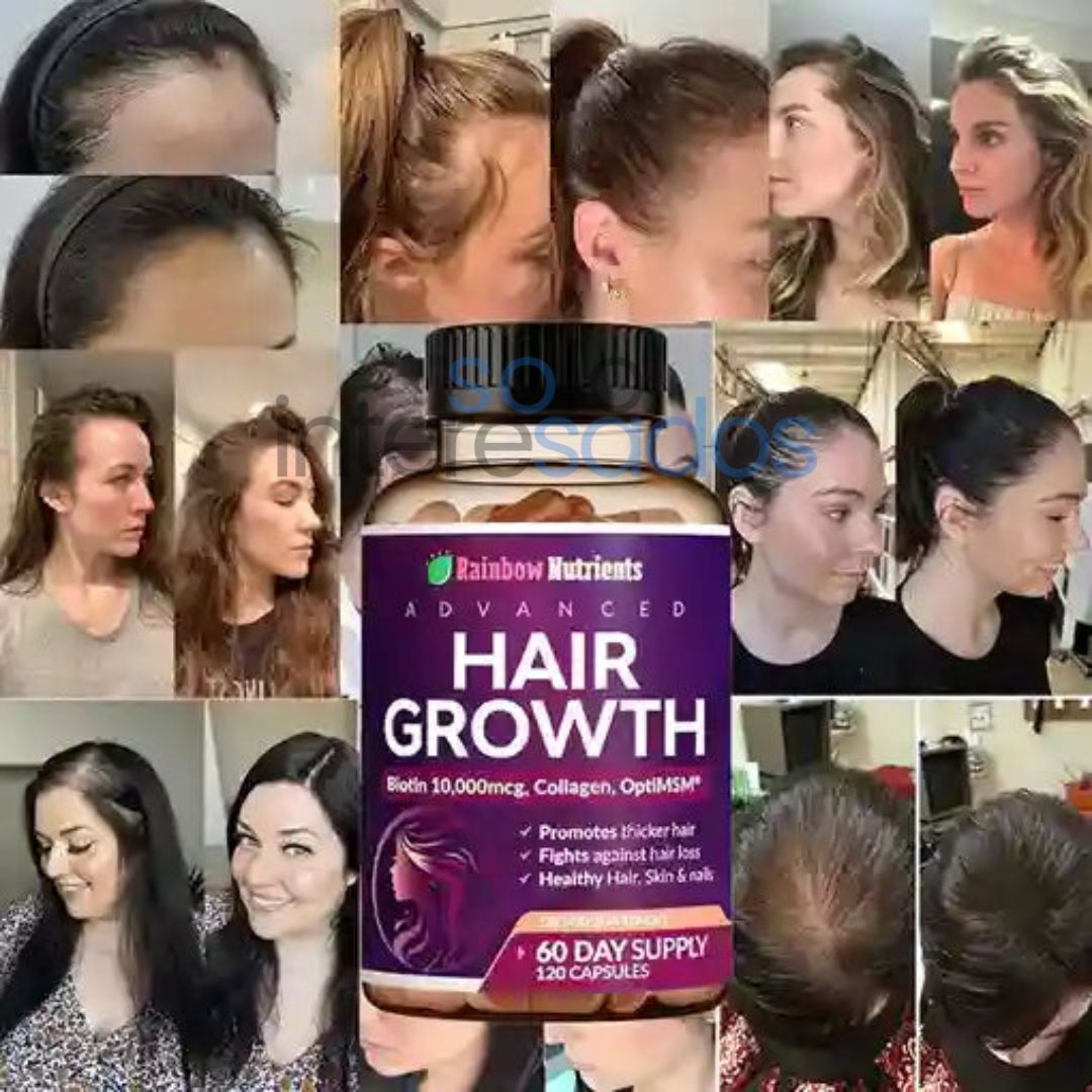 Biotina Hair Growth – Fortalece tu cabello y devolvéle su brillo natural (120 cápsulas)