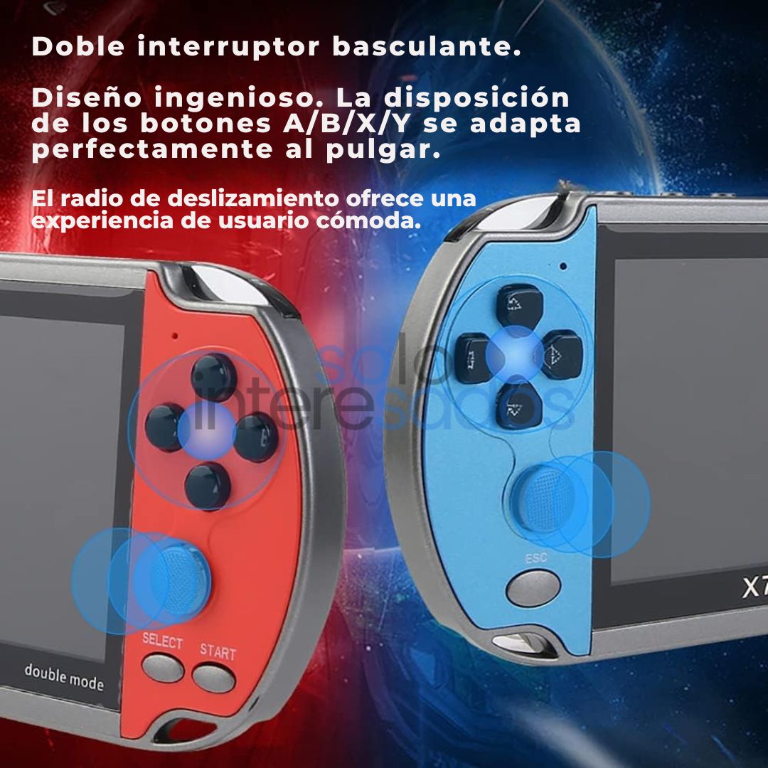 Consola de videojuegos x7 plus (10,000 JUEGOS CLÁSICOS INSTALADOS)