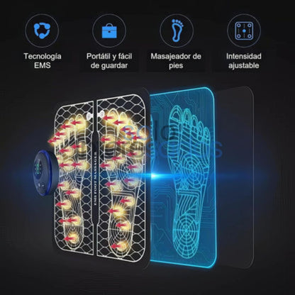 Masajeador EMS de Pies – Estimula y Relaja al Instante