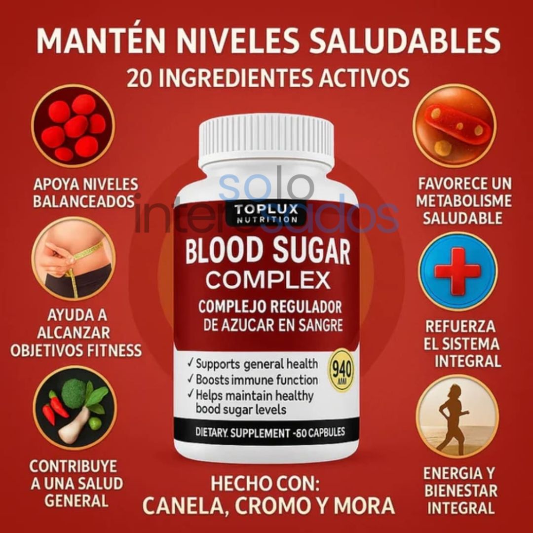 Blood Sugar – Equilibrá tu azúcar y sentí la diferencia (60 Cápsulas)
