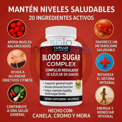 Blood Sugar – Equilibrá tu azúcar y sentí la diferencia (60 Cápsulas)