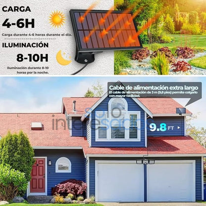 LuzSolar Pro 3D (Ilumina, Detecta y Protege sin Esfuerzo)