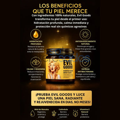 Evil Goods – Hidratación Natural con Sebo y Miel 120G