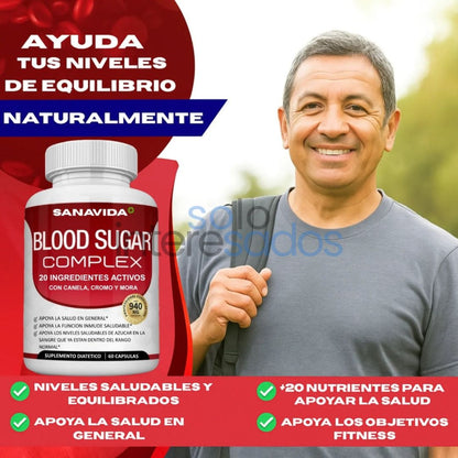 Blood Sugar – Equilibrá tu azúcar y sentí la diferencia (60 Cápsulas)
