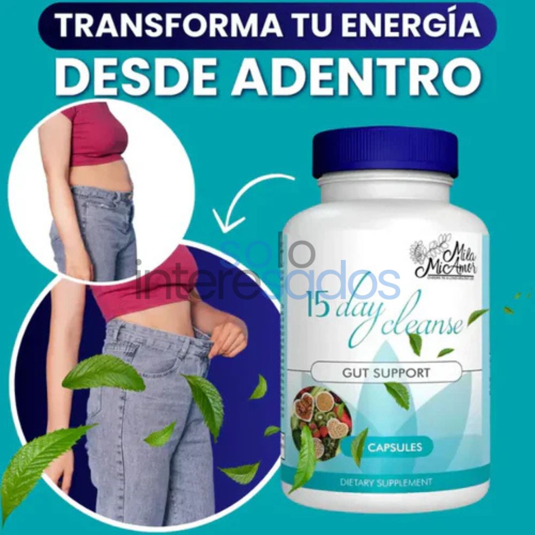 Mila Detox 15 – Limpieza Natural y Energía Diaria (30 cápsulas)
