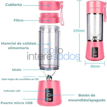 MiniBlend 380 – Licuadora Portátil USB, Batidos al Instante