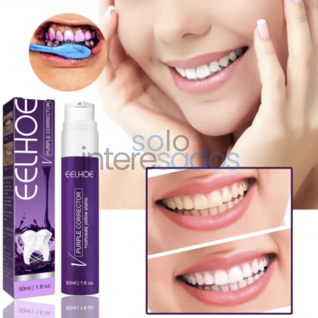 2X1 Corrector Dental Morado – Blanqueamiento Instantáneo y No Invasivo ORIGINAL 100ml