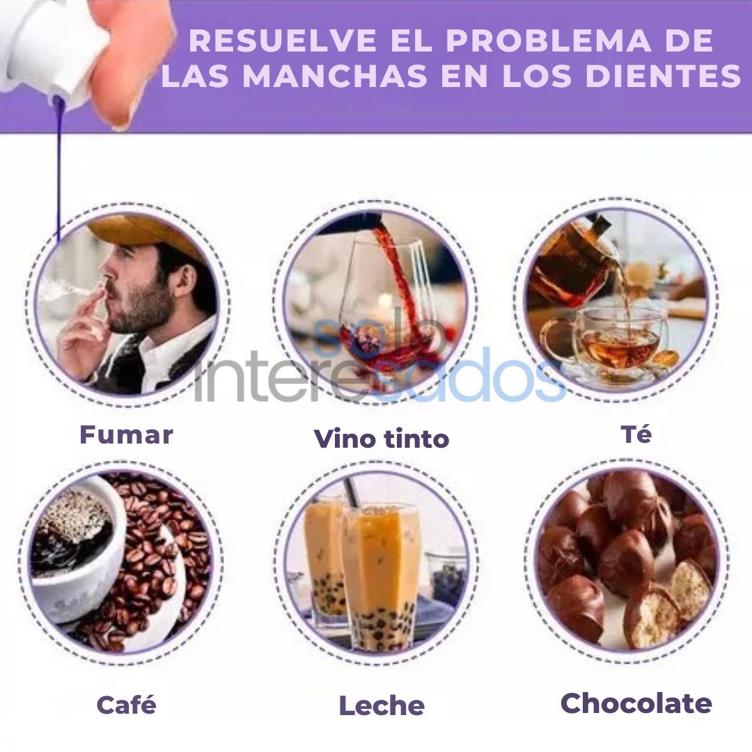 2X1 Corrector Dental Morado – Blanqueamiento Instantáneo y No Invasivo ORIGINAL 100ml