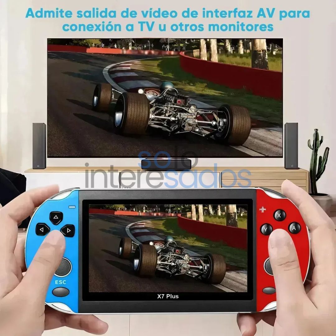 Consola de videojuegos x7 plus (10,000 JUEGOS CLÁSICOS INSTALADOS)