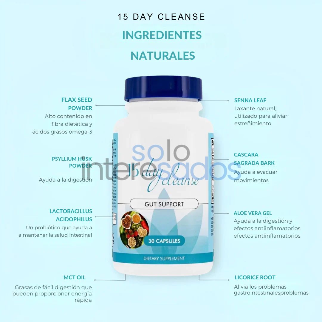 Mila Detox 15 – Limpieza Natural y Energía Diaria (30 cápsulas)