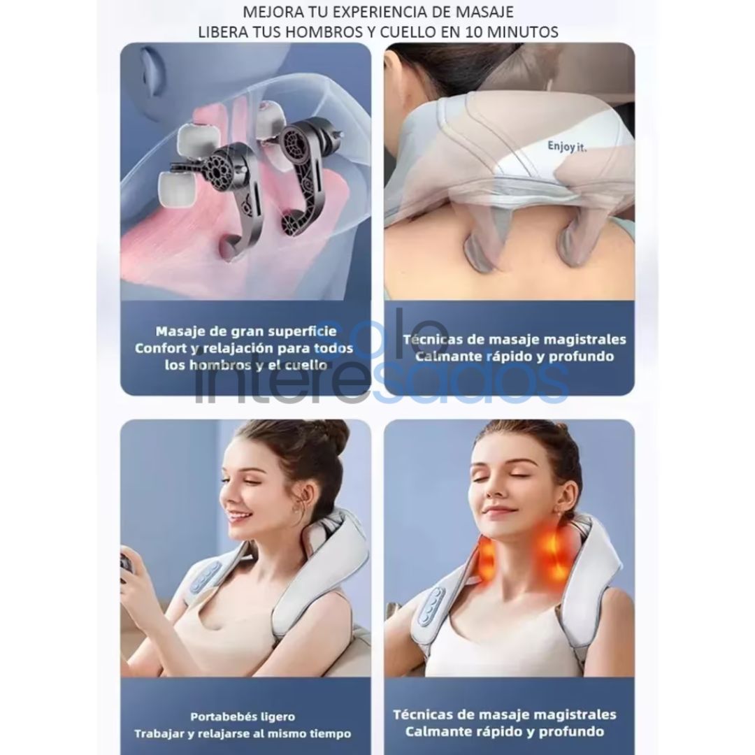 RelajaMax – Masajeador de Cuello y Espalda